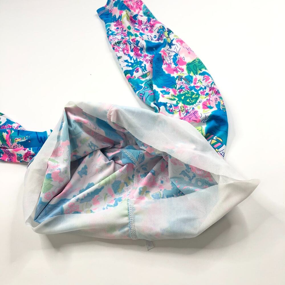 Lulu B Small (Fit 26W 19L) Athleisure Travel Mid Rise Capri Pants All Over Print - Picture 9 of 11